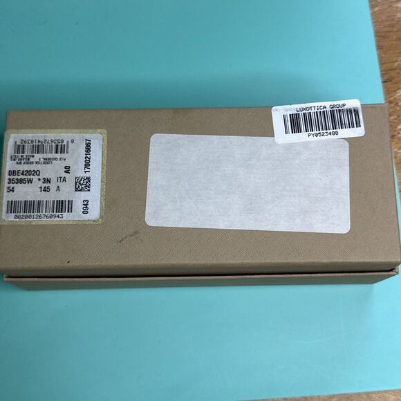 Burberry Empty Tan Sunglasses Gift/Storage Box and Pamphlet 7" x 3" x 2 5/8" - Picture 2 of 3